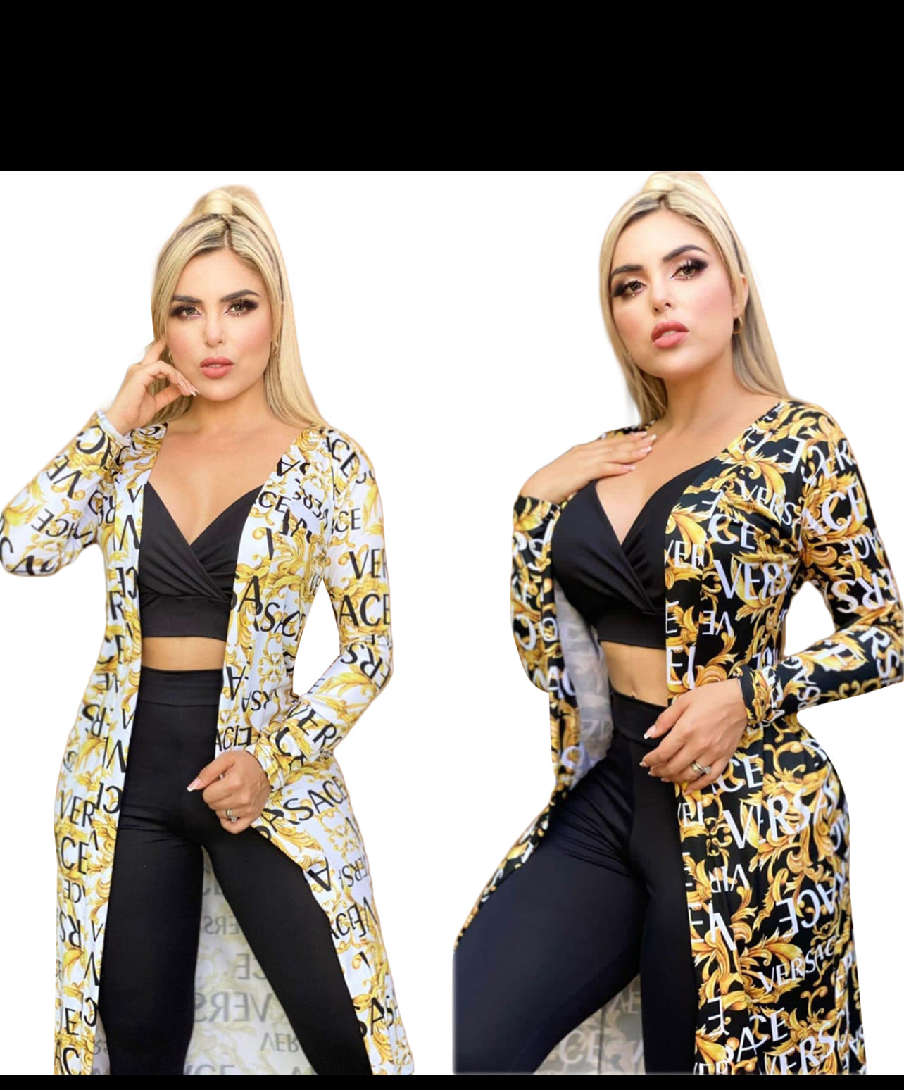 Gold silky cardigan