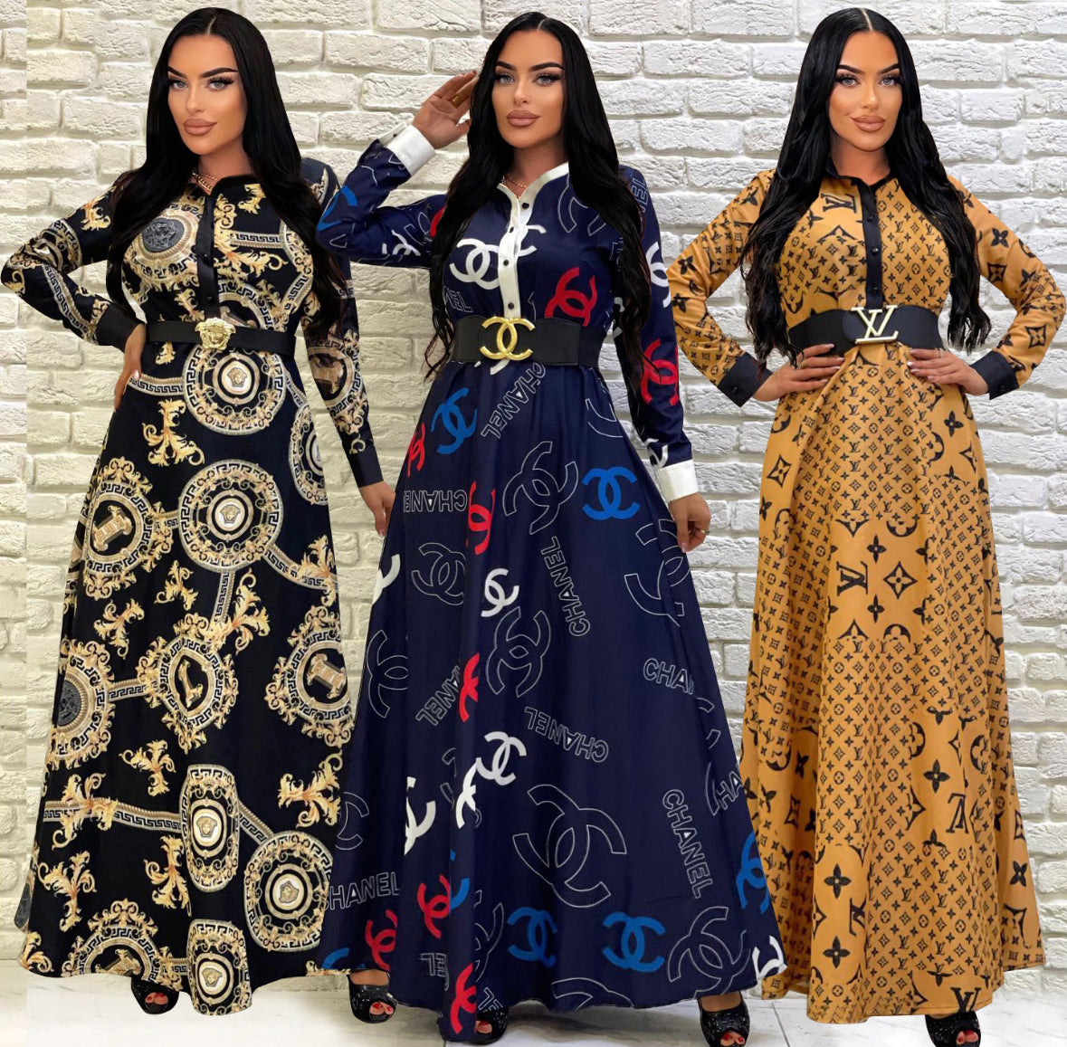 Binary bloom dresses